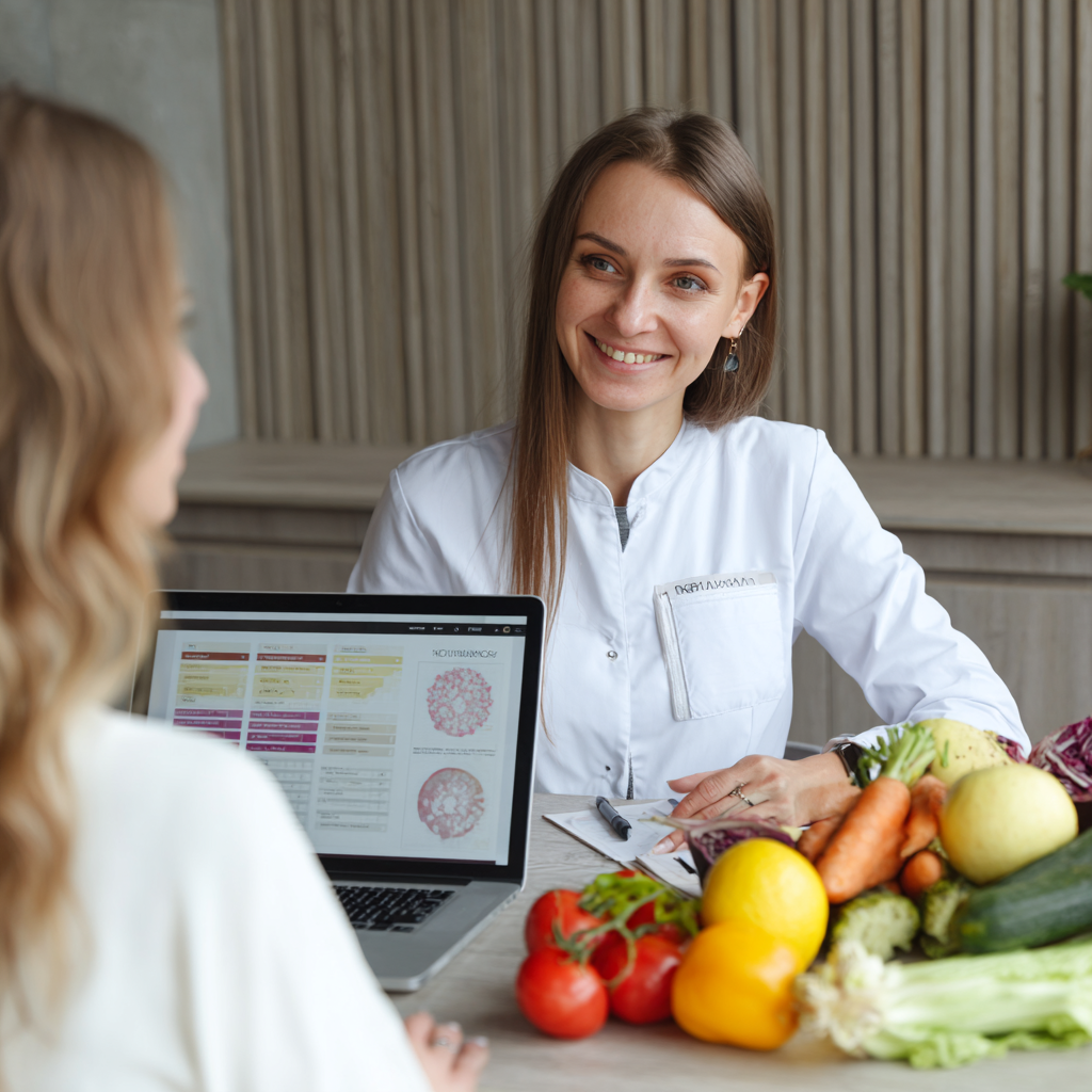 Нутриціолог за роботою